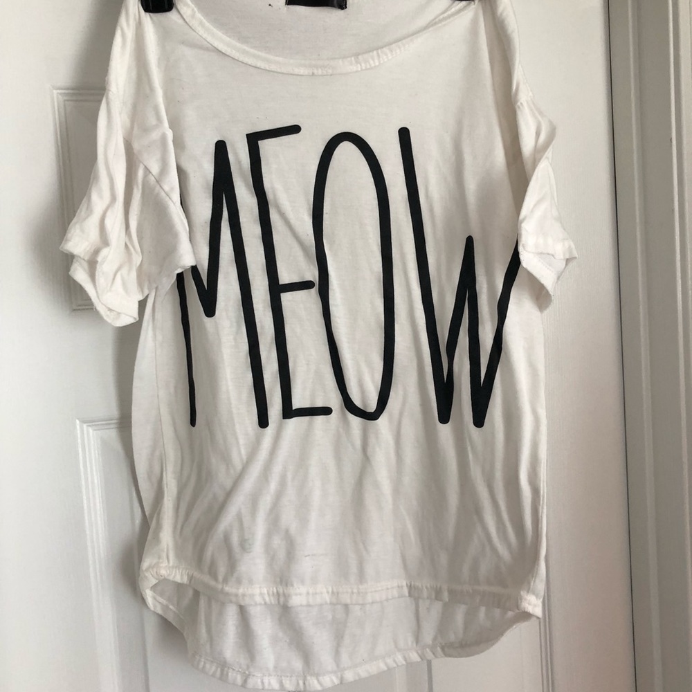 Off Shoulder Meow Top